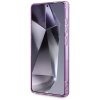 Guess – IML Metal Glitter Flowers Triangle MagSafe ochranný kryt pre Samsung Galaxy S25 Ultra – purpurový
