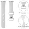 Techsuit – Watchband (W031) remienok pre Apple Watch 1/2/3/4/5/6/7/8/9/10/SE/SE 2 (38/40/41/42 mm) – sivý
