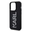 Karl Lagerfeld - 3D Design kryt na iPhone 15 Pro - Rubber Glitter Logo