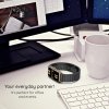 Techsuit – Watchband (W012) remienok pre Apple Watch 1/2/3/4/5/6/7/8/9/10/SE/SE 2/Ultra/Ultra 2 (42/44/45/46/49 mm) – strieborný