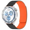 Techsuit – Watchband 20 mm (W074) remienok pre Samsung Galaxy Watch 4/5/Active 2, Huawei Watch GT 3 (42 mm)/GT 3 Pro (43 mm) – čierno-oranžový