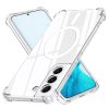 Techsuit – Shockproof Clear Silicone MagSafe priehľadné silikónové ochranné puzdro pre Samsung Galaxy S22 5G – priehľadné
