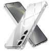 Techsuit – Shockproof Clear Silicone MagSafe priehľadné silikónové ochranné puzdro pre Samsung Galaxy S24 – priehľadné
