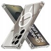 Techsuit – Shockproof Clear Silicone MagSafe priehľadné silikónové ochranné puzdro pre Samsung Galaxy S25 Ultra – priehľadné