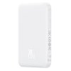 Baseus – Mini – powerbanka, USB-C, MagSafe nabíjanie, 20 W, 5000 mAh, kábel USB-C, 30 cm – biela