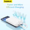 Baseus – Magnetic Mini – powerbanka, MagSafe, 2× USB-C, Lightning, 30 W, 10000 mAh – biela