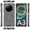 Techsuit – HoneyComb Shield MagSafe – ochranný obal na Xiaomi Redmi A3 / Redmi A3x – čierny