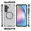 Techsuit – HoneyComb Shield MagSafe – ochranný obal na Samsung Galaxy A55 5G – biely
