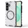 Techsuit – HoneyComb Shield MagSafe – ochranný obal na Samsung Galaxy S25 Plus – biely