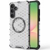 Techsuit – HoneyComb Shield MagSafe – ochranný obal na Samsung Galaxy A56 5G – biely