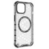 Techsuit – HoneyComb Shield MagSafe – ochranný obal na iPhone 15 – biely