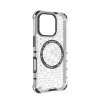 Techsuit – HoneyComb Shield MagSafe – ochranný obal na iPhone 16 Pro – biely
