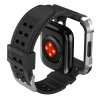 PREDVADZANE Lito [Box] Metal RuggedArmor puzdro + remienok (LS002) - Apple Watch 4 / 5 / 6 / SE / SE 2 (44mm) - Strieborný