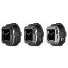 PREDVADZANE Lito [Box] Metal RuggedArmor puzdro + remienok (LS002) - Apple Watch 4 / 5 / 6 / SE / SE 2 (44mm) - Strieborný