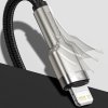 Baseus – dátový kábel Cafule Series Metal USB na Lightning, 2,4 A, 480 Mbps, 25 cm – čierny