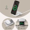 Anker – bezdrôtová nabíjacia stanica MagGo 3v1 Qi2 pre Apple, 15 W, USB-C nabíjačka a kábel – biely