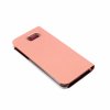 Zrkadlový silikónový otvárací obal pre Samsung - ružový