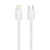 ColorWay – dátový kábel Type-C na Lightning, PD 27 W, 3 A, 480 Mbps, nylon, 1 m – sivý