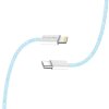 ColorWay – dátový kábel Type-C na Lightning, PD 27 W, 3 A, 480 Mbps, nylon, 1 m – modrý