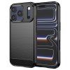 Techsuit - Carbon Silicone kryt pre iPhone 17 Pro - čierny