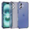 Techsuit - Shockproof Clear Silicone obal pre iPhone 16 – dymovo čierny