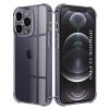 Techsuit - Shockproof Clear Silicone obal pre iPhone 12 Pro – dymovo čierny