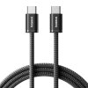Baseus - Data Cable Dynamic 4 Series dátový kábel pre iPhone, USB-C, rýchlonabíjanie 100 W, 480 Mbps, nylon, 2 m - čierny