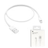 Apple - Original Data Cable dátový kábel pre iPhone a iPad, Lightning na USB, rýchlonabíjanie, 1 m - biely (blistrové balenie)