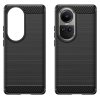Techsuit - Carbon Silicone kryt pre Oppo Reno10 / Reno10 Pro - čierny