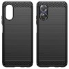 Techsuit - Carbon Silicone kryt pre Oppo A17 - čierny