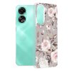 Techsuit - Marble Series kryt pre Oppo A78 4G - Bloom of Ruth sivý