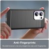 Techsuit - Carbon Silicone kryt pre Oppo Reno13 Pro - čierny