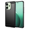 Techsuit - Carbon Silicone kryt pre Oppo Reno14 - čierny