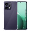 Techsuit - Shockproof Clear Silicone obal pre Oppo Reno14 - dymovo čierny