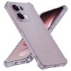 Techsuit - Shockproof Clear Silicone obal pre Oppo Reno13 Pro - dymovo čierny