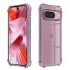 Techsuit - Shockproof Clear Silicone obal pre Google Pixel 9 – dymovo čierny