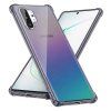 Techsuit - Shockproof Clear Silicone obal pre Samsung Galaxy Note 10 Plus 4G / Note 10 Plus 5G - dymovo čierny