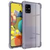 Techsuit - Shockproof Clear Silicone obal pre Samsung Galaxy A51 4G - dymovo čierny