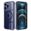 Techsuit - Shockproof Clear Silicone MagSafe kryt na iPhone 12 Pro Max - dymovo čierny