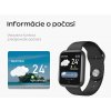 Smart hodinky s kovovým + silikonovým remienkom v balenie T80S