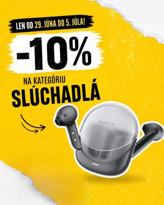 🎧 Slúchadlá so zľavou −10 %! Hudba, podcasty, hovory — tento týždeň lacnejšie! 🔥 Od 29. júna do 5. júla máš celú kategóriu...
