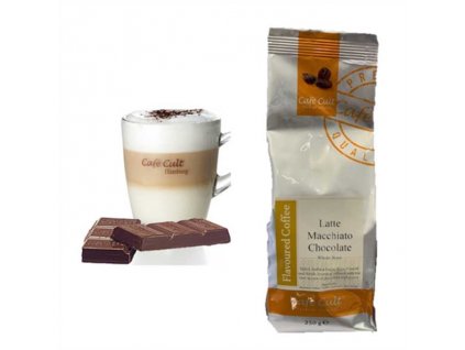 cafe aromatise latte macchiato chocolat sachet de 250gr en grains 1