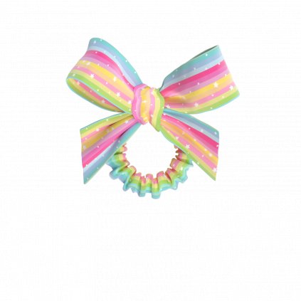 Jojo Siwa Sprunchie Slim with Bow Rainbow 1600x