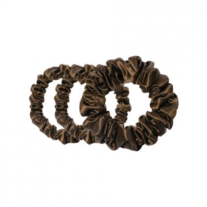 SLIP Dark Brown Scrunchies (1)