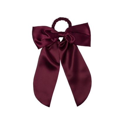 SL Silk Hair Bow Crimson