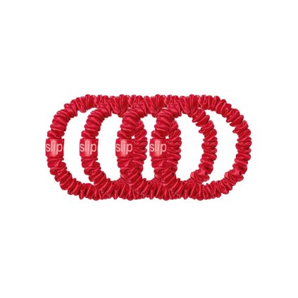 Scarlet skinny scrunchies