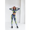 Bona Rashguard Mini Dakar Grey & Lime Top