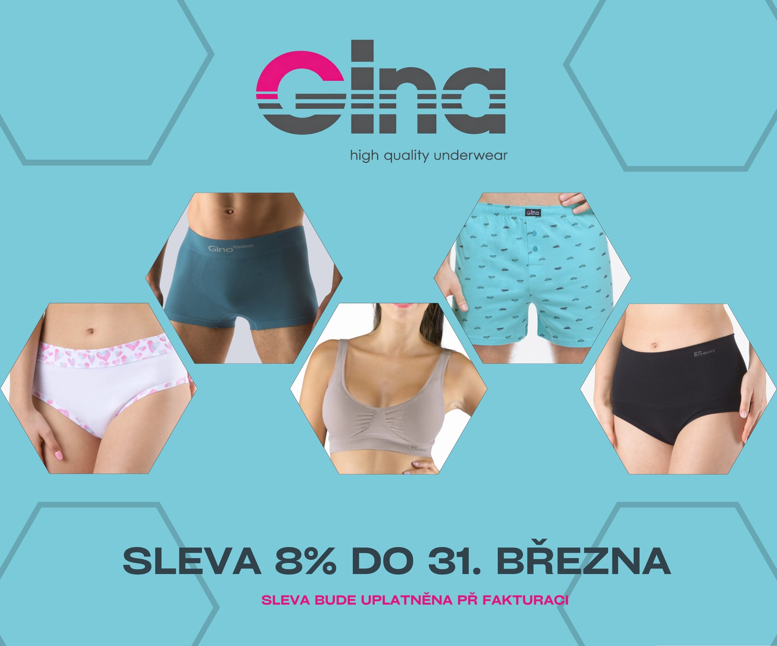 GINA sleva 8% do konce března