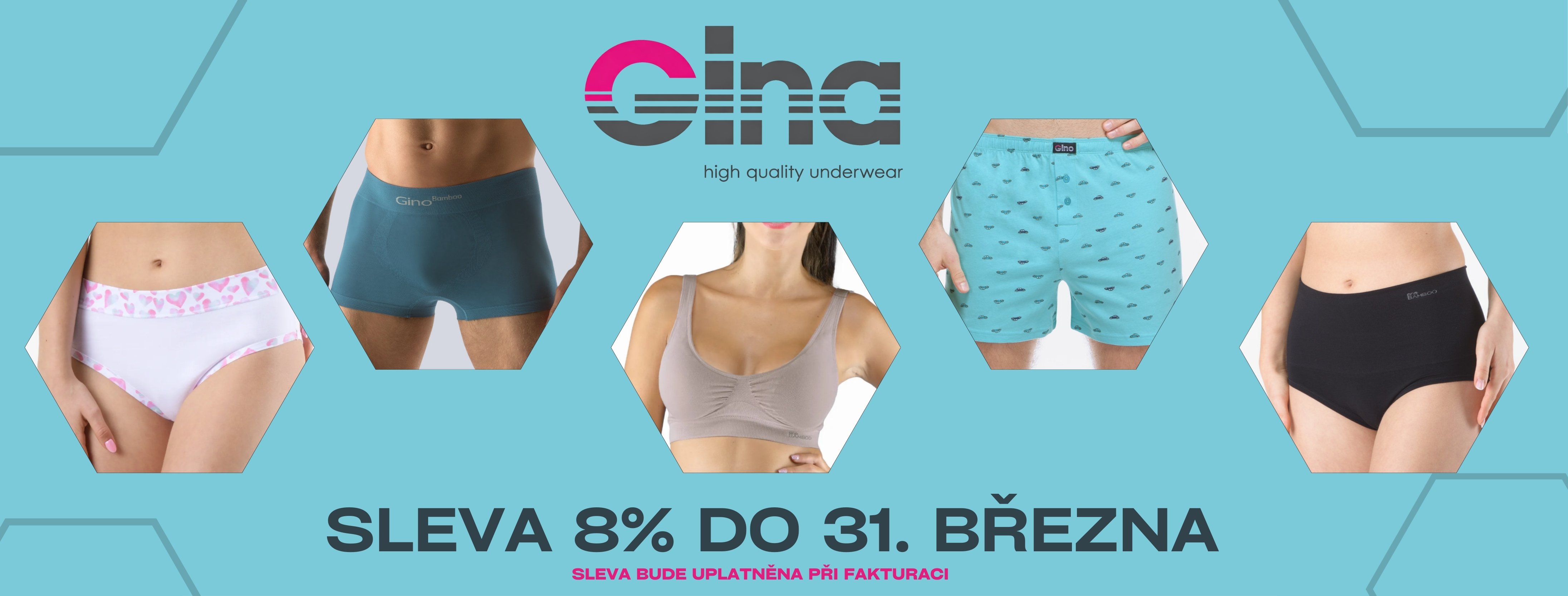 GINA sleva 8% do konce března