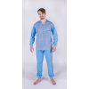 GABRIEL pánské pyžamo, výstřih V, náplet 4